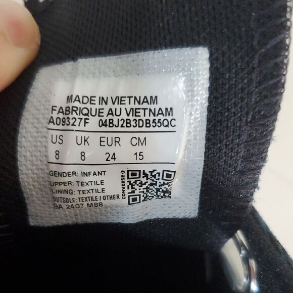 Converse Infant/Toddler CTAS 2V OX Green Plaid Low Top Shoes Size 8 NIB - Picture 9 of 10